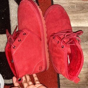 UGG Vibrant Red Suede Boots